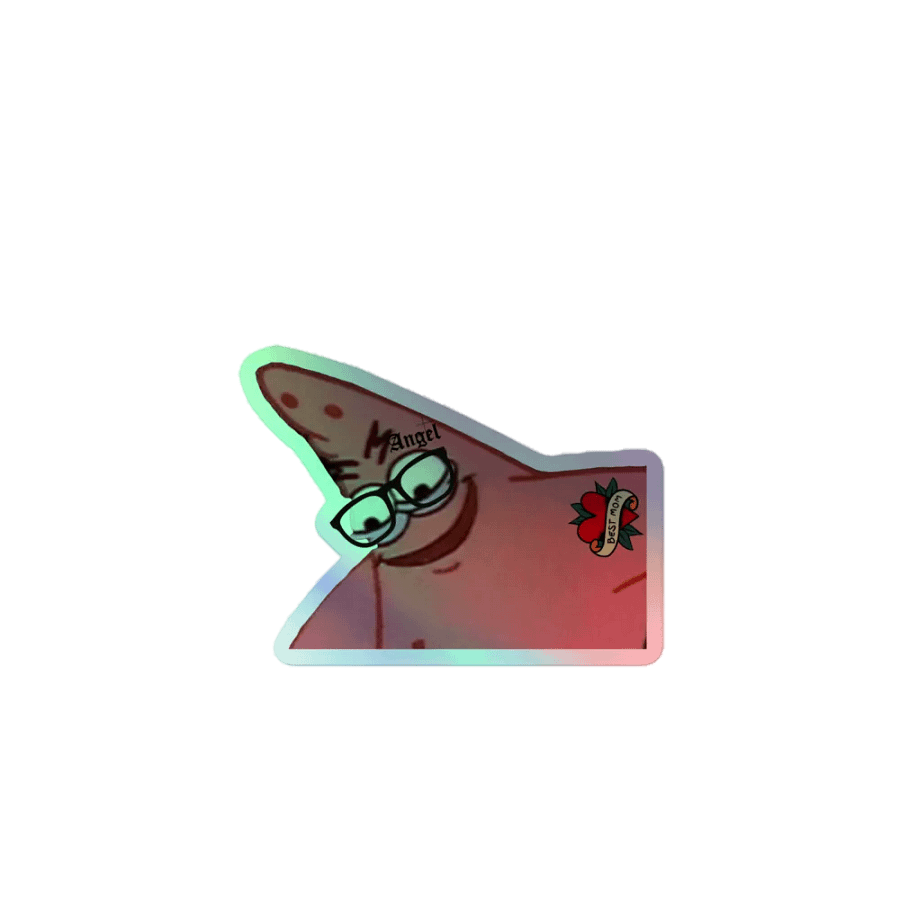Evil Patrick Holographic Stickers product image (1)
