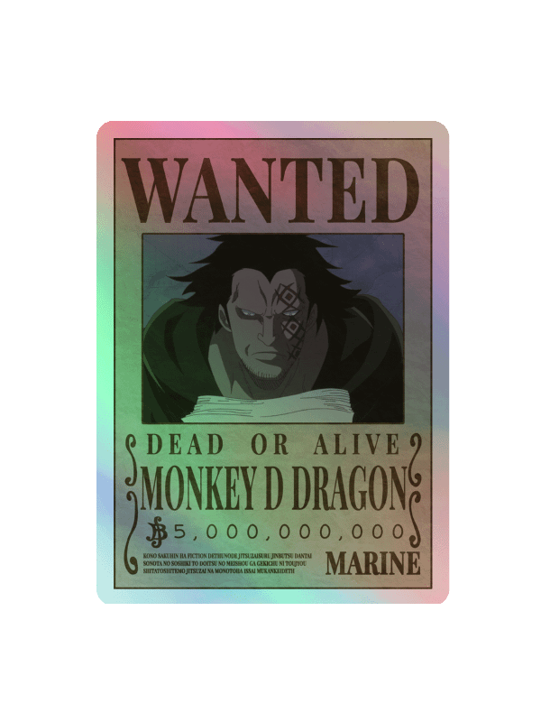 Monkey D. Dragon Holographic Sticker Sheet product image (4)