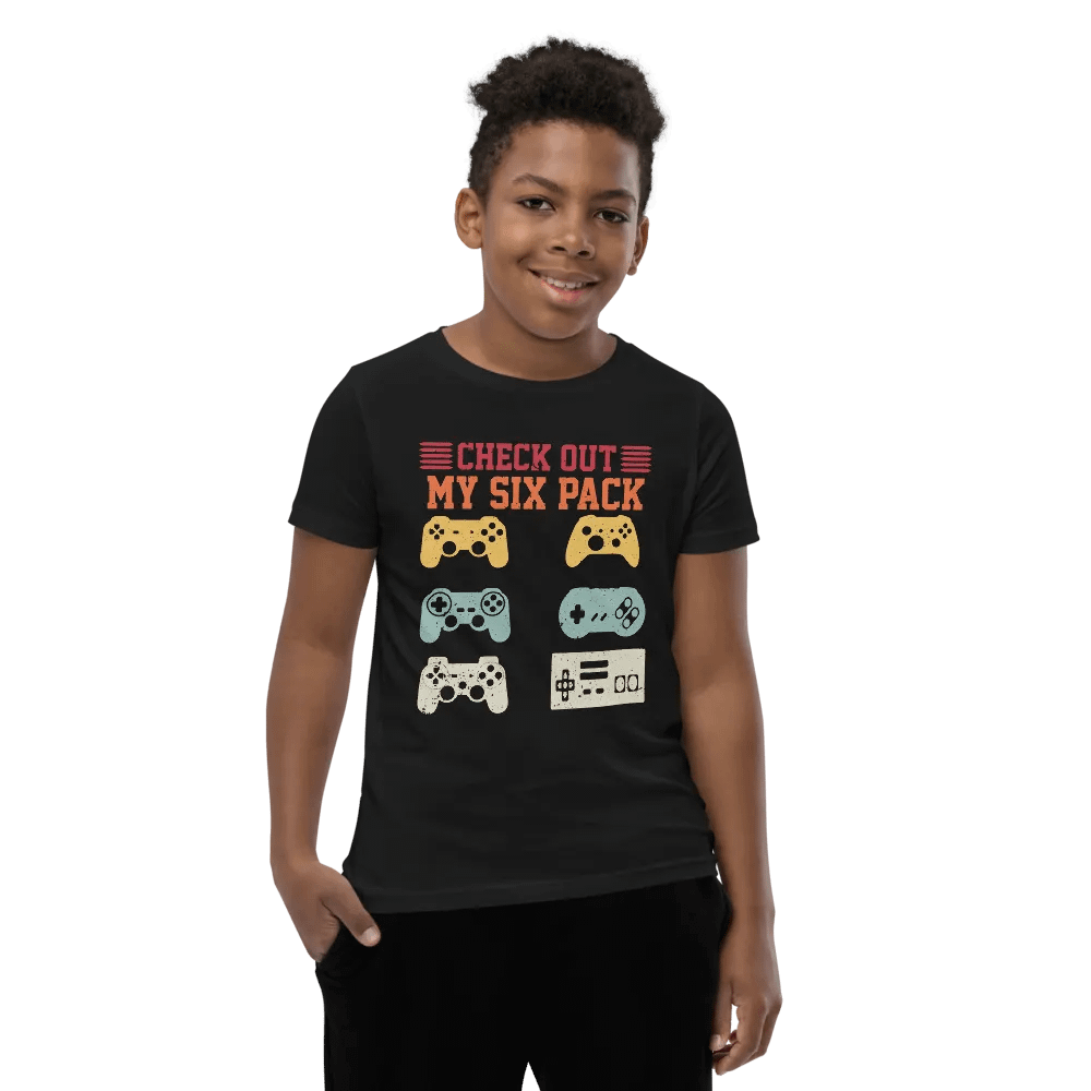Gamer's Six Pack Youth T-Shirt product image (7)
