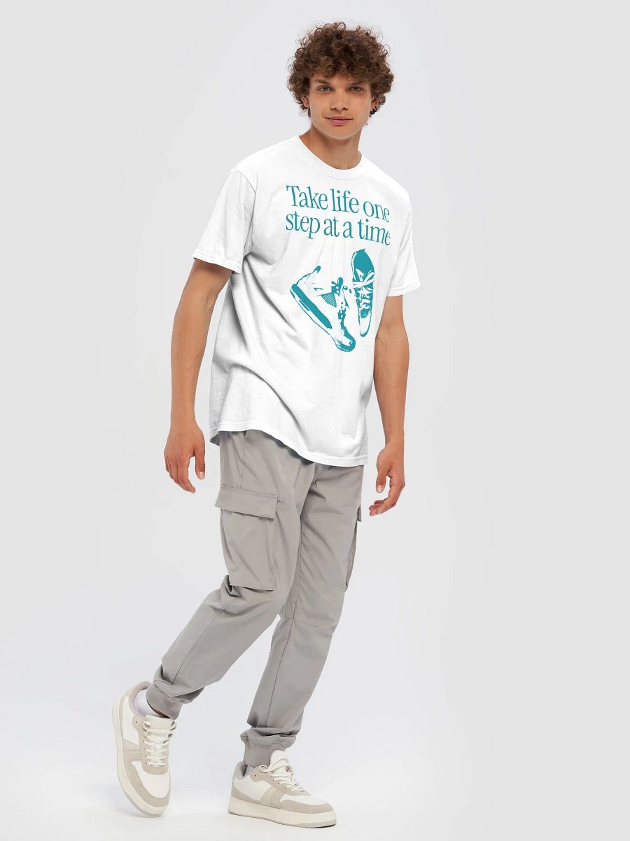One Step at a Time Blue Sneaker T-Shirt product image (13)