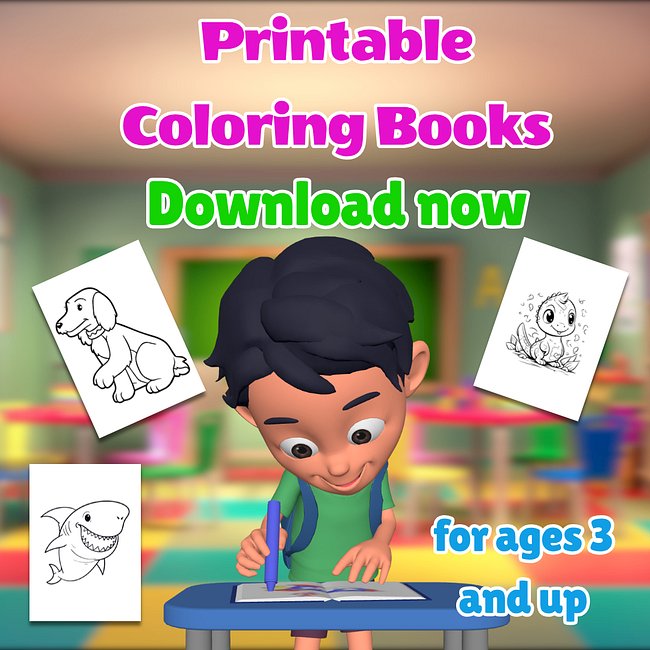 Printable Coloring Books
