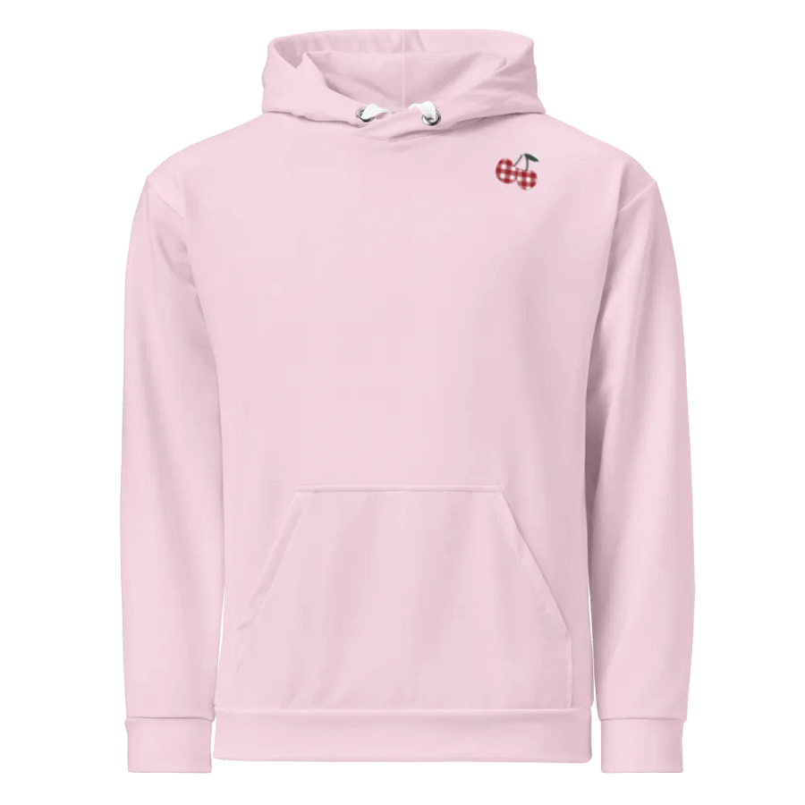 Pink Gingham Cherry Hoodie product image (1)