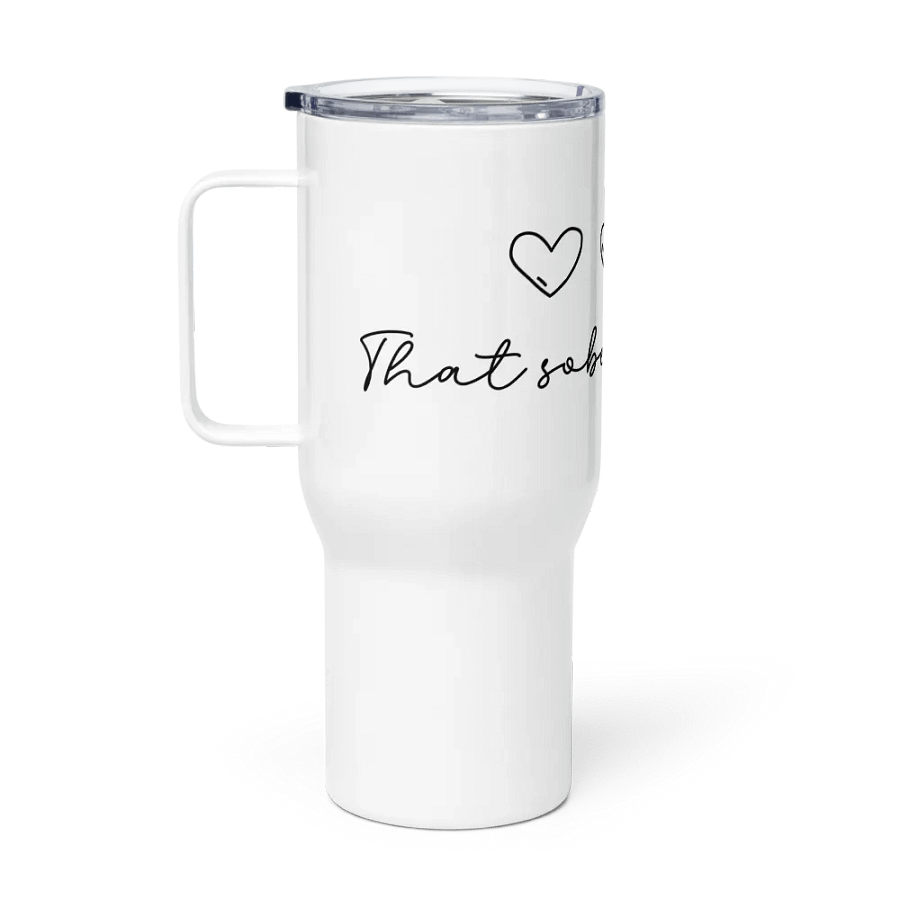 That Sober Feeling, Minimal & Elegant Sobriety Travel Mug With Handle product image (1)