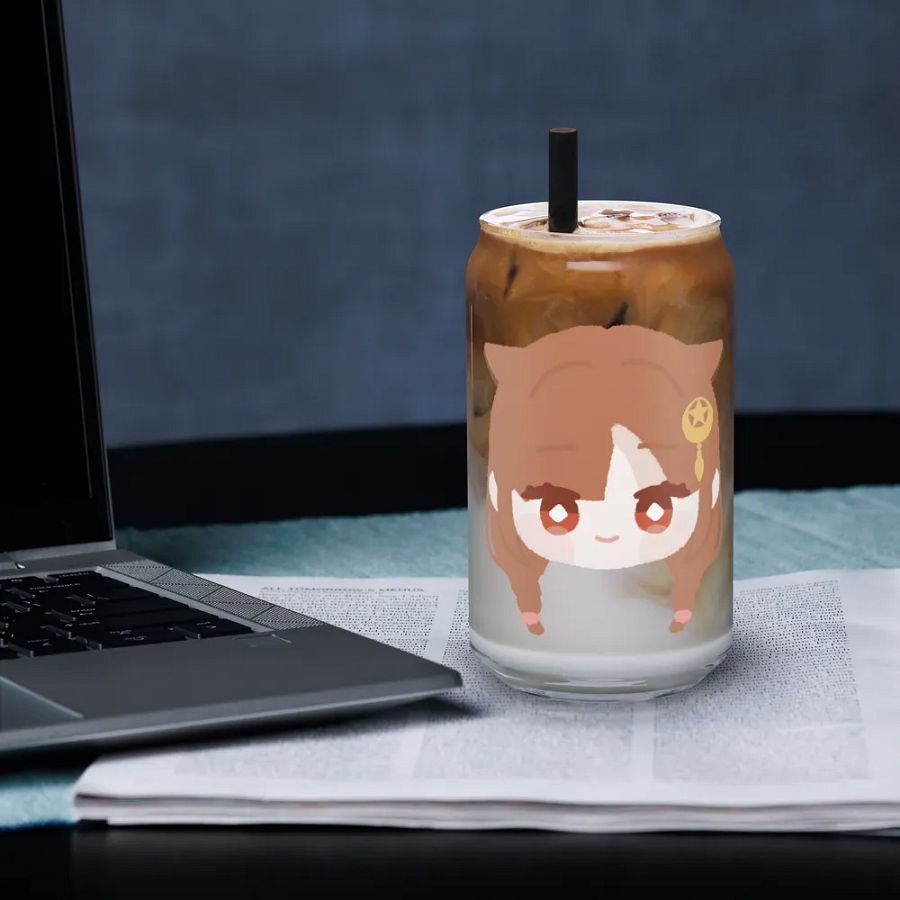 Lovely Pattern Sipper Glass: Anime-Inspired Can Shape product image (33)