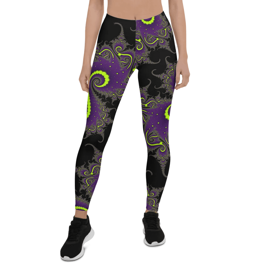 Fractal Leggings - Acid Nights product image (1)