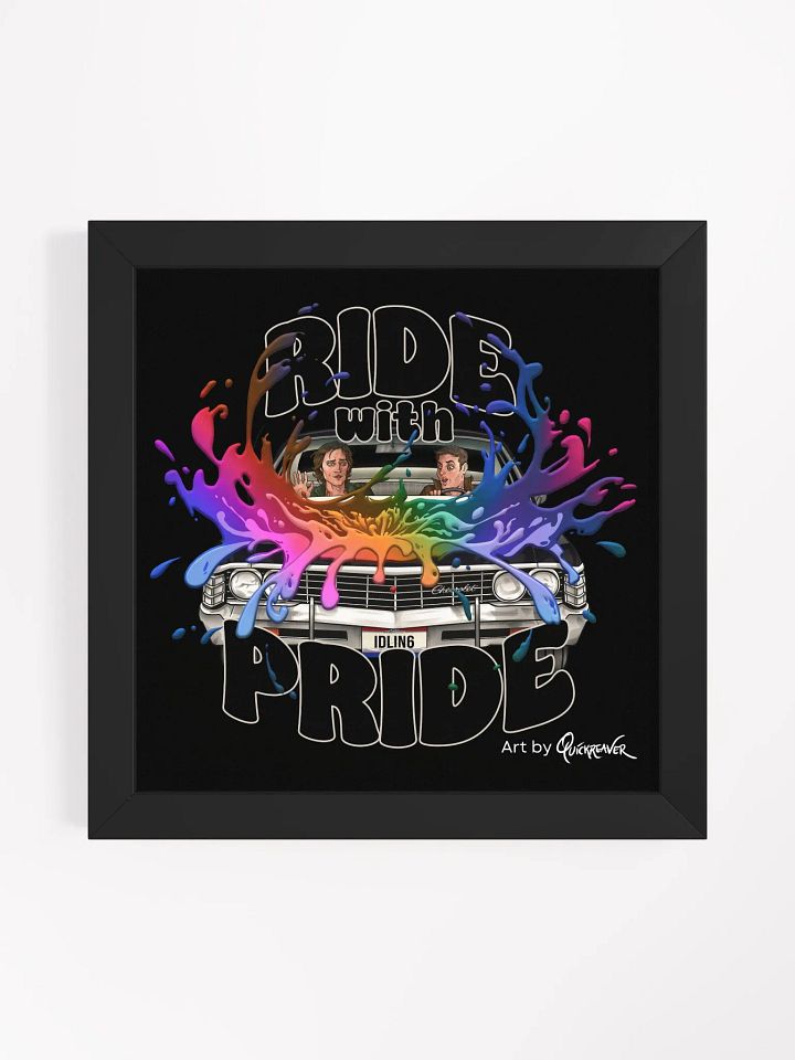 Ride with Pride Poster - Framed product image (1)