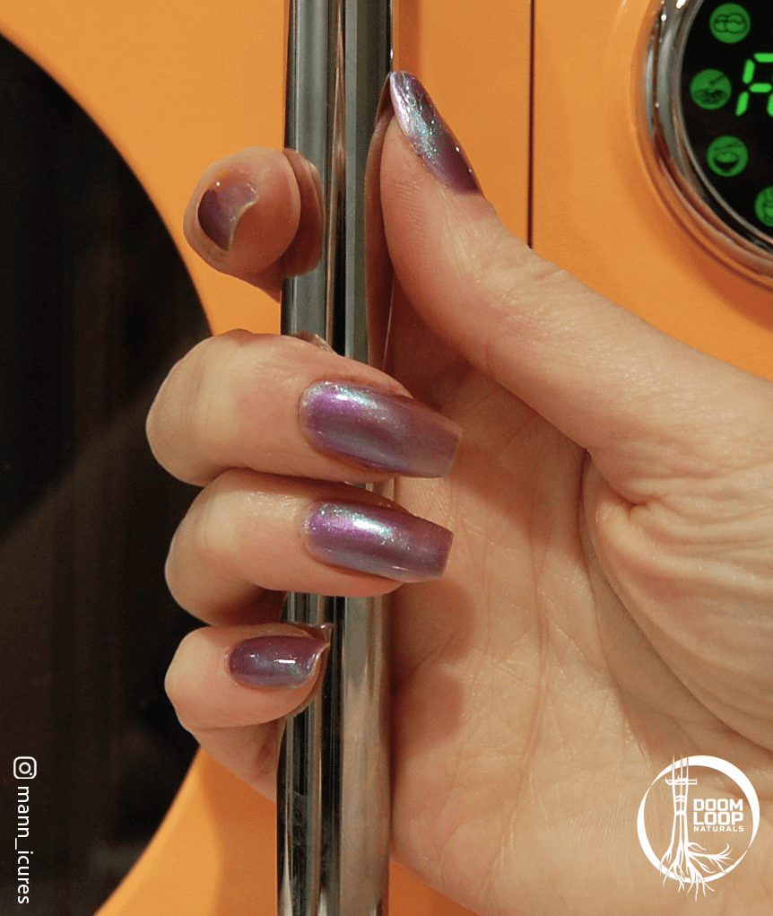 BREAKFAST at the END of TIME - Violet Teal Magnetic Nail Polish product image (3)