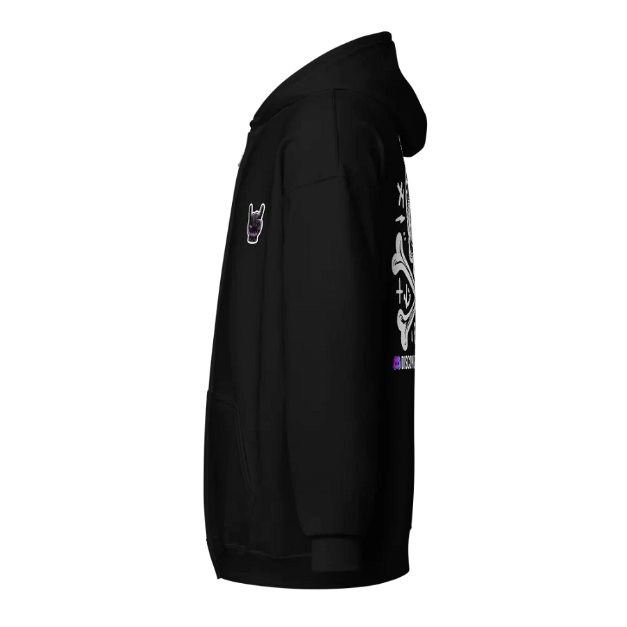Elder Emo's logo Zip Hoodie With Discord Link (Unisex) product image (3)