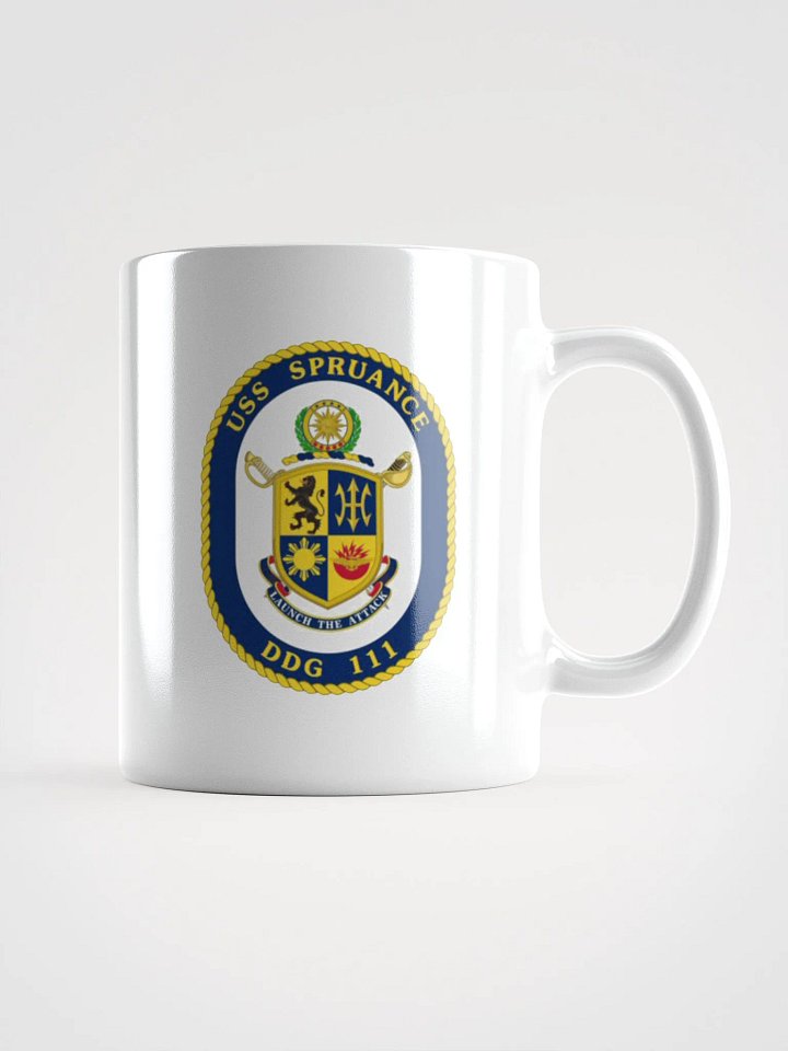 USS Spruance DDG 111: White Coffee Cup product image (1)