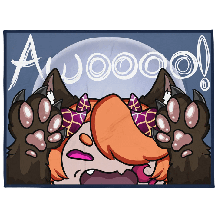 Little Ven Riding Wolf Blanket product image (1)