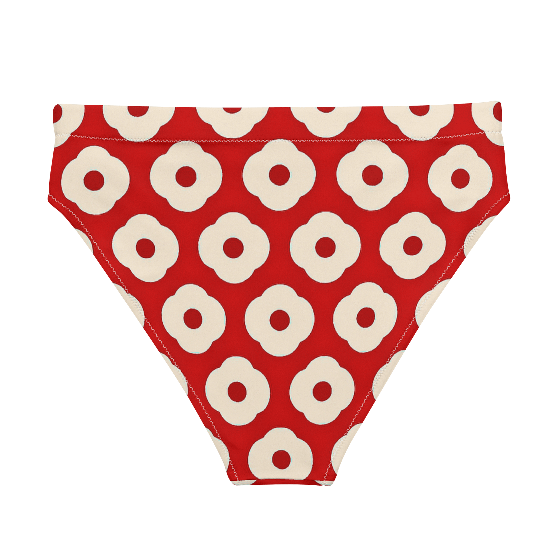 Blossom Red All-Over High Waist Bikini product image (2)