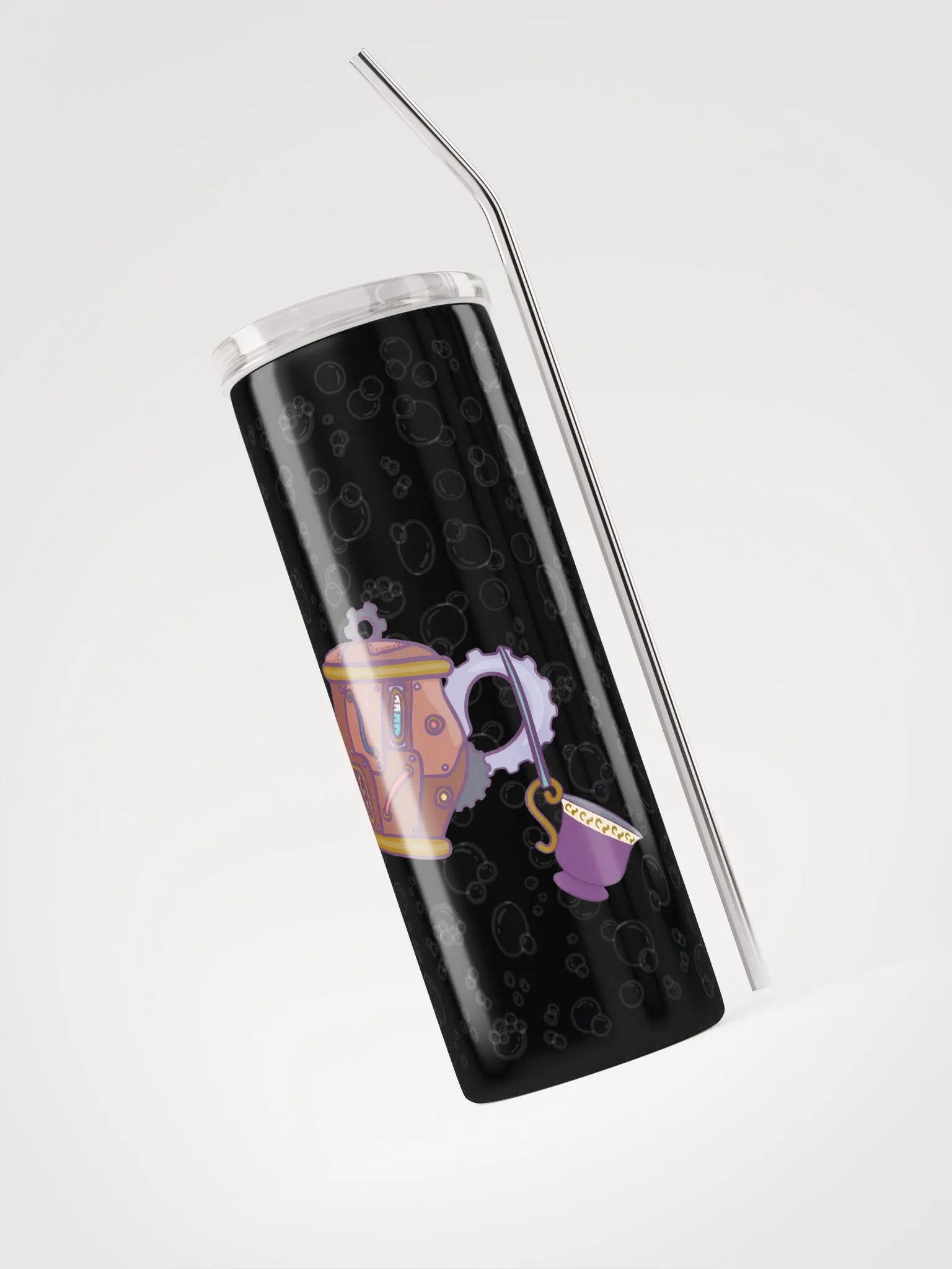 Time for Tea - Steampunk - Black Tumbler product image (3)