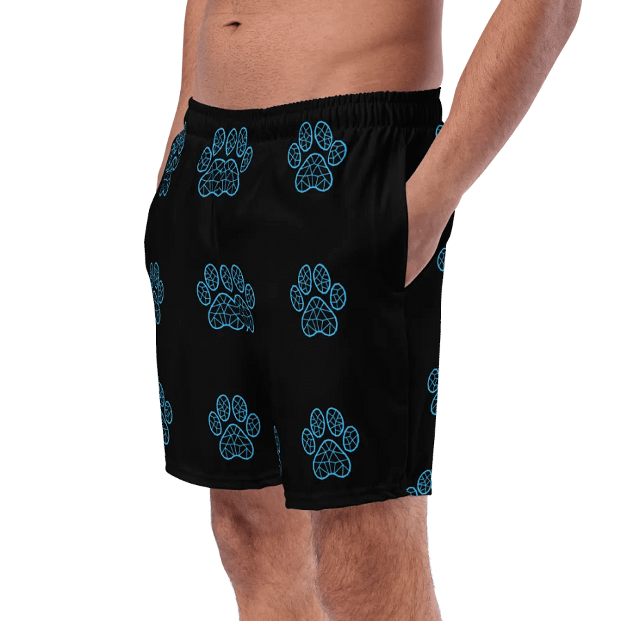 Neon Paw Print Paradise Swim Trunks product image (9)