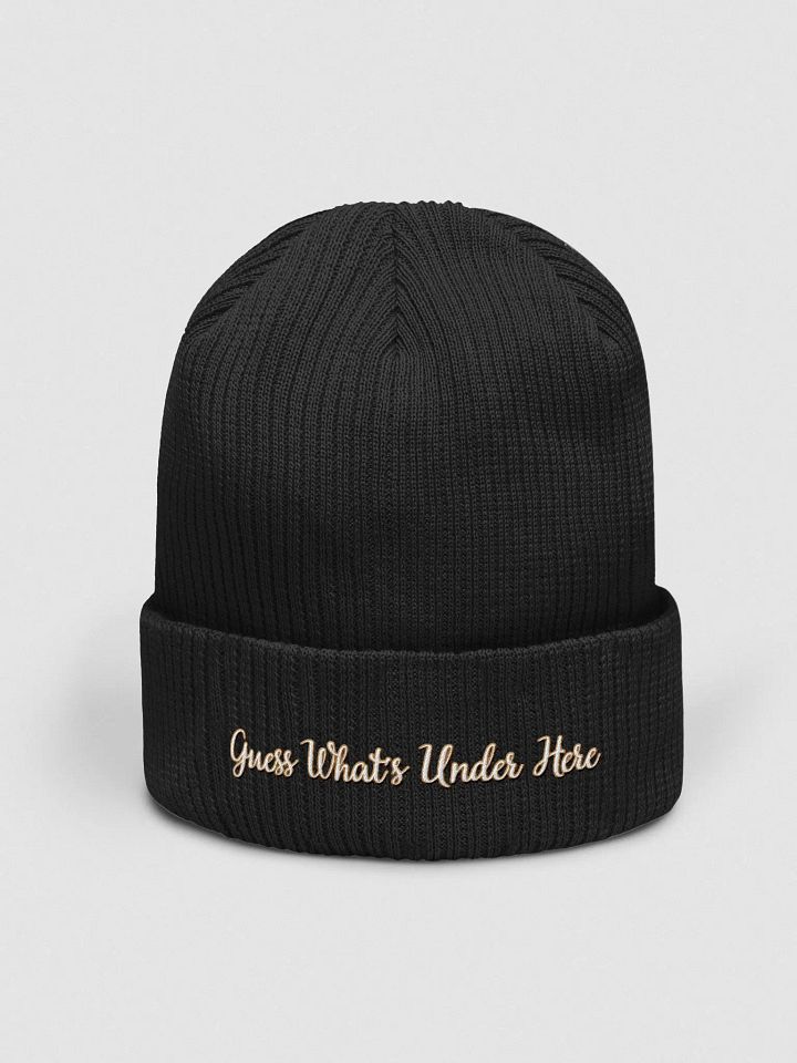 Guess What's Under Here (blk beanie) product image (1)