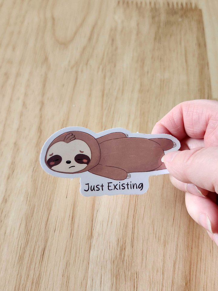 Just Existing Sloth Mental Health product image (2)