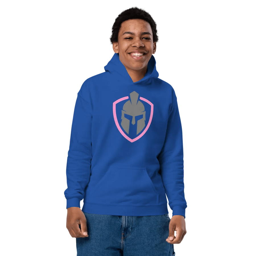 Mind Armor Youth Hoodie - Pink Logo product image (7)