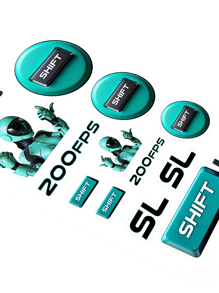Shift Teal Sticker Sheet product image (2)