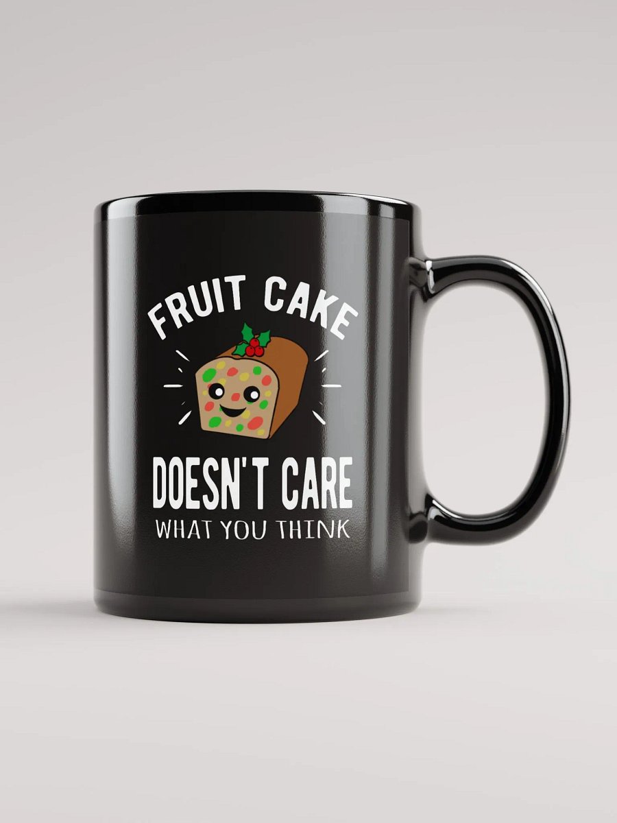 Fruit Cake Doesn't Care, Black Glossy Mug product image (1)
