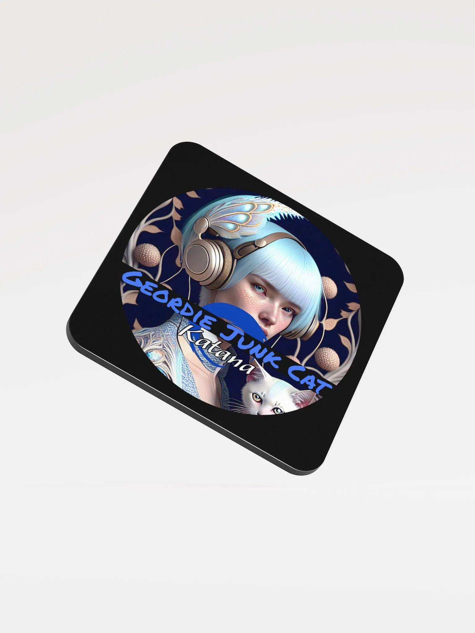 Katana FOUR Drink Coaster (3.74″x 3.74″, US and EU SHIPPING) product image (1)