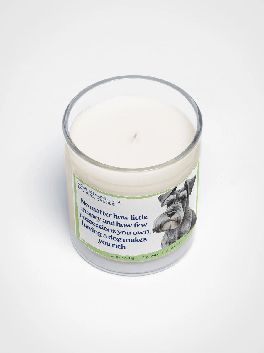 Schnauzer Dog Lover Best Gift, Large Capacity, Great Value & Eco-Friendly Candle – 1.2 lbs of Pure Serenity product image (3)