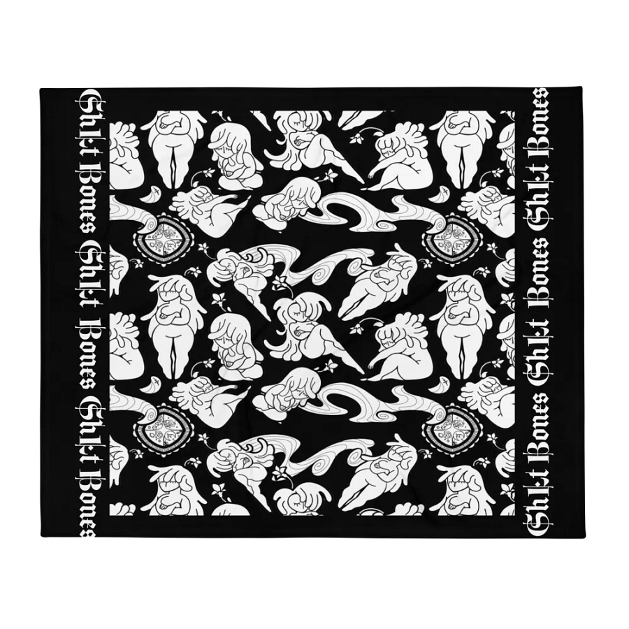 Flower Figure Bones ShLt Throw Blanket product image (2)