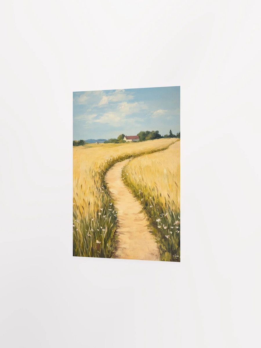 Golden Wheat Fields - Serene Farmhouse Landscape Art product image (11)
