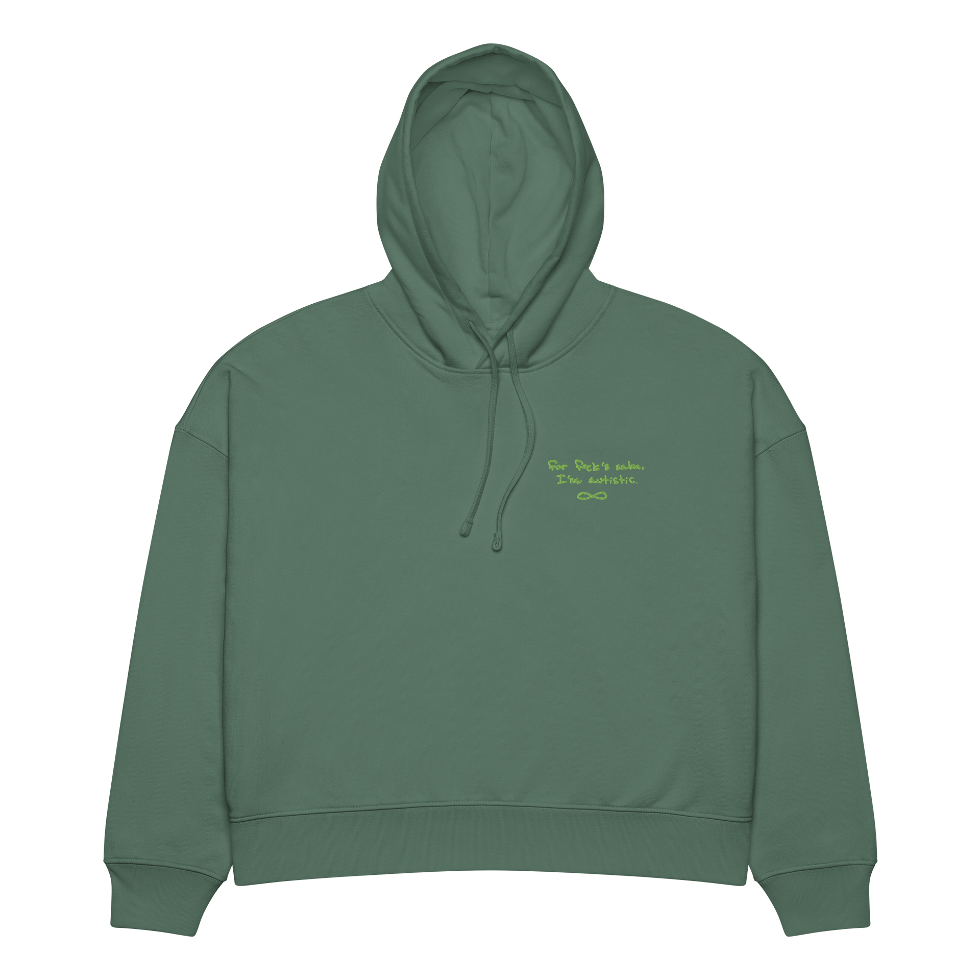 FFS duotone green women's retro hoodie product image (3)
