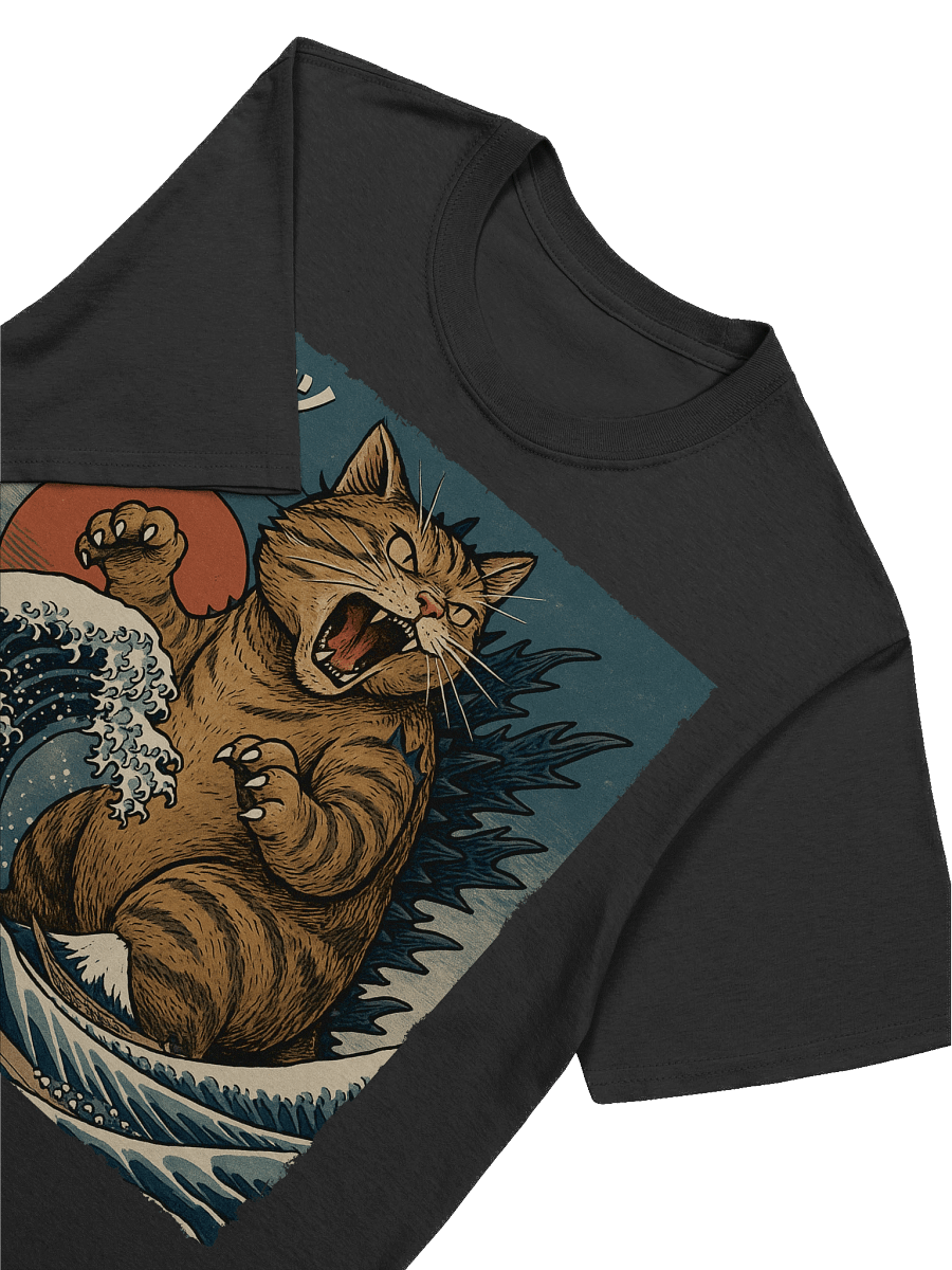 Catzilla Japanese Art T-Shirt product image (38)