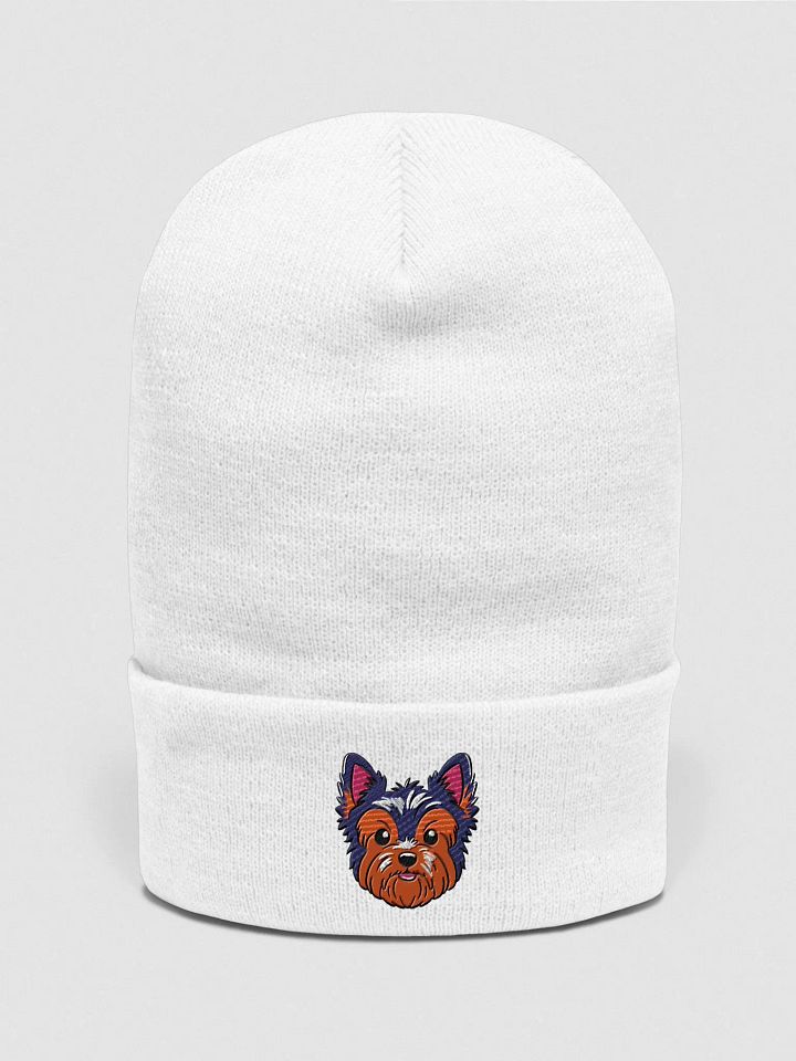 Yorkie Vibes Embroidered Beanie product image (16)