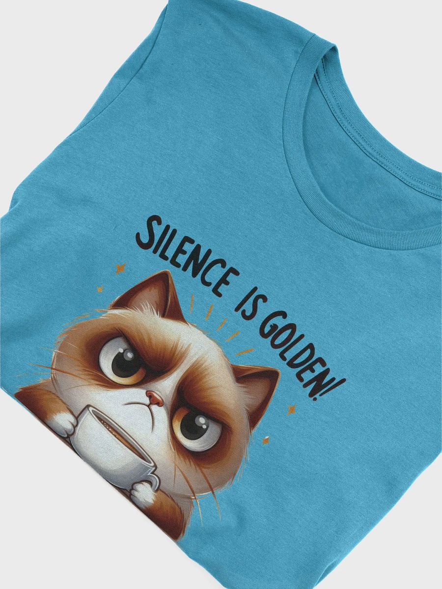 Silence Is Golden Grumpy Cat T-Shirt product image (3)