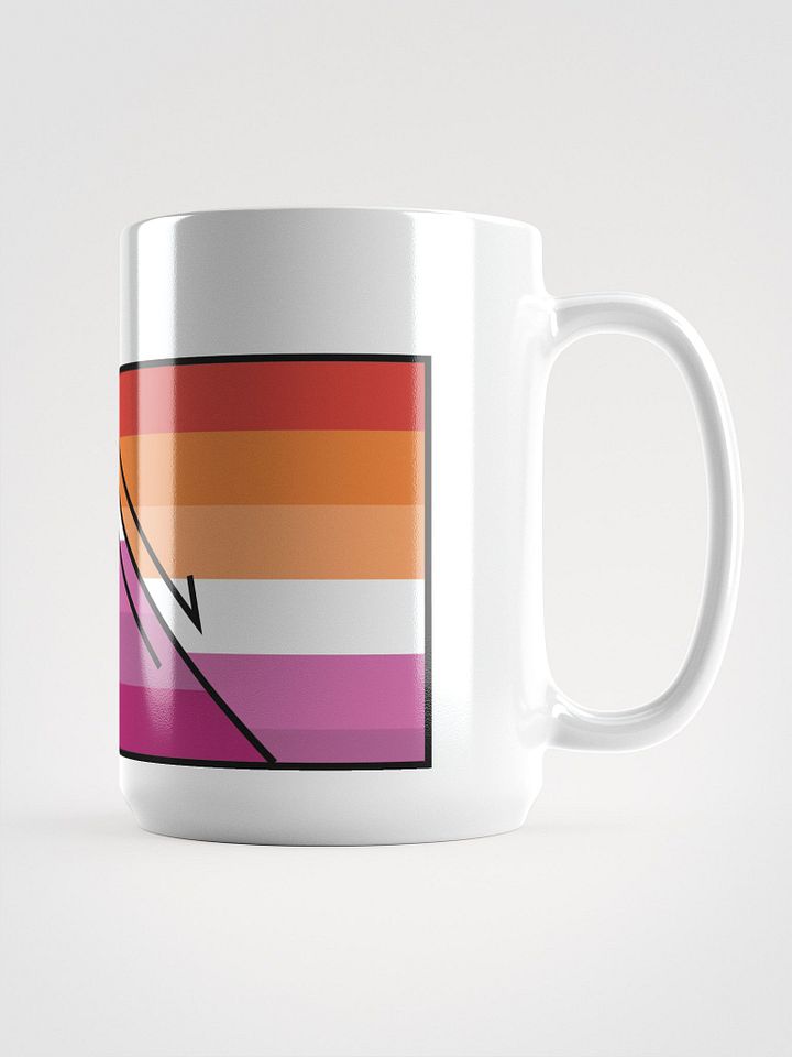 Faulted Pride Flags- Lesbian Mug product image (1)
