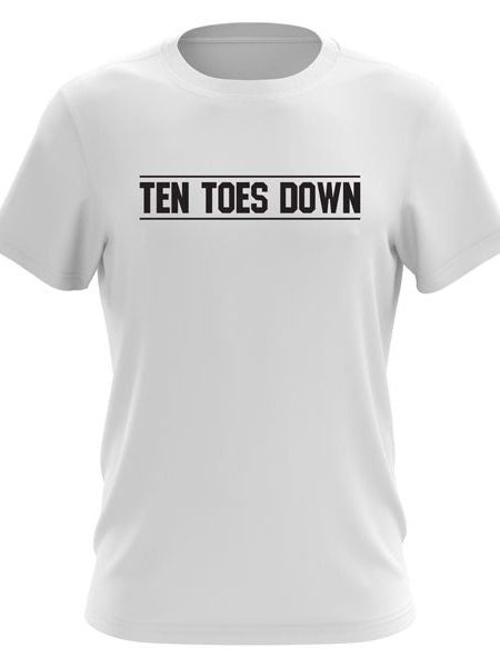 Ten Toes Down White T-Shirt product image (1)