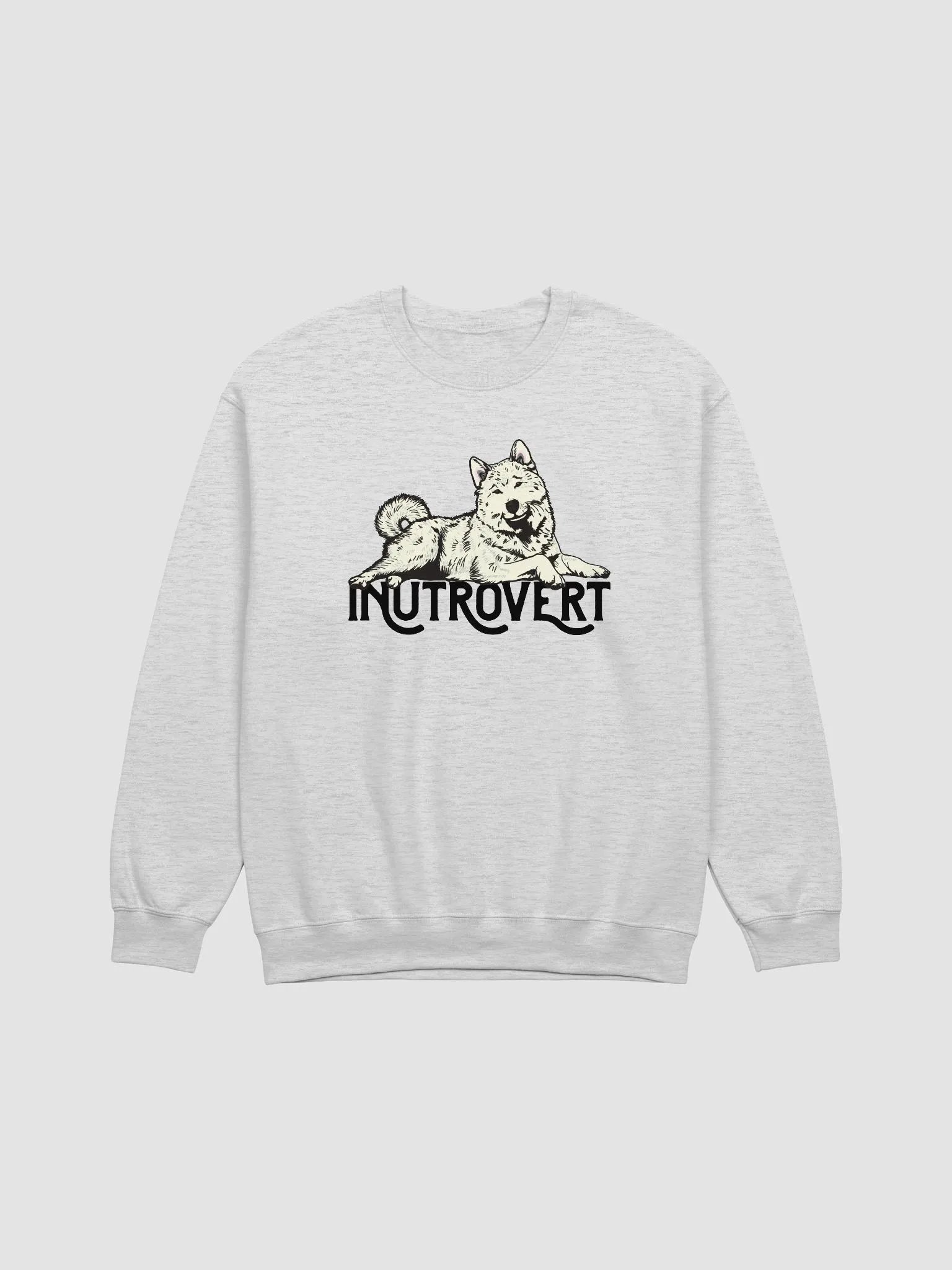 Inutrovert Sweatshirt of an Akita Inu (White) | Funny Shirt for Akita Paw-rents product image (25)