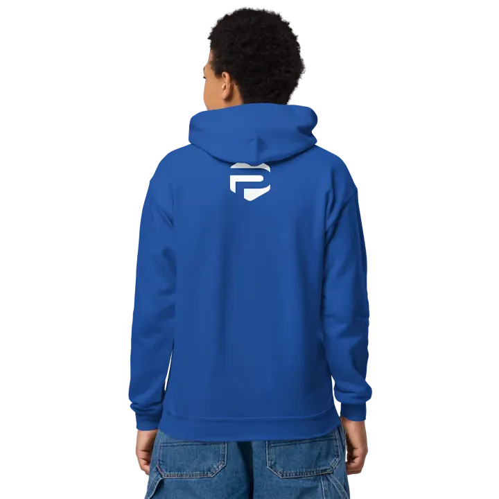 Plush Kiddie Plush Hoodie - Blue w/ White Logo product image (2)