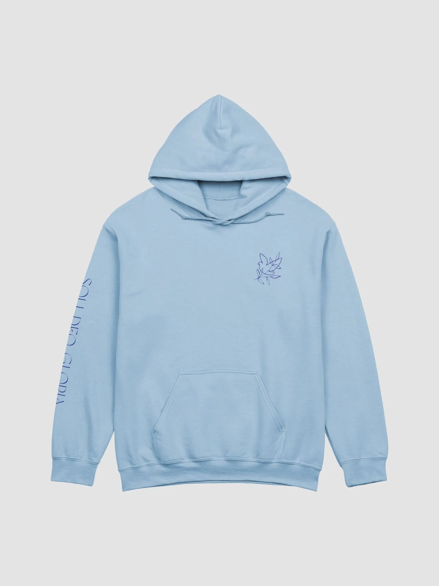 Soli Deo Gloria [Indigo] (Gildan Classic Hoodie) product image (3)