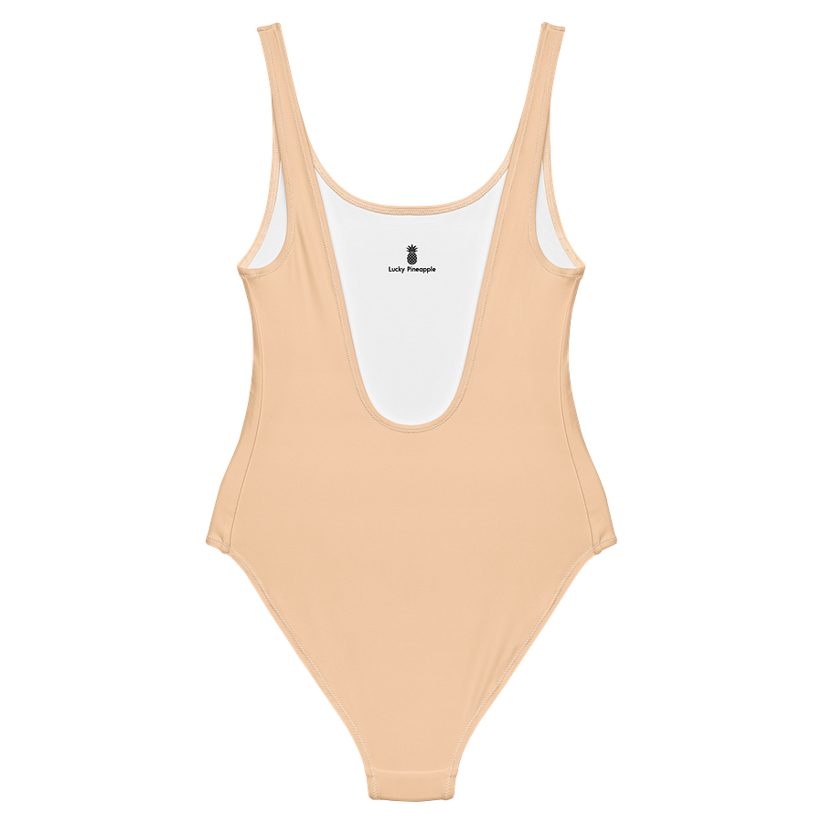 Waikiki Beach Sand Nude Solid Color Retro Inspired Women's One Piece Swimsuit product image (2)