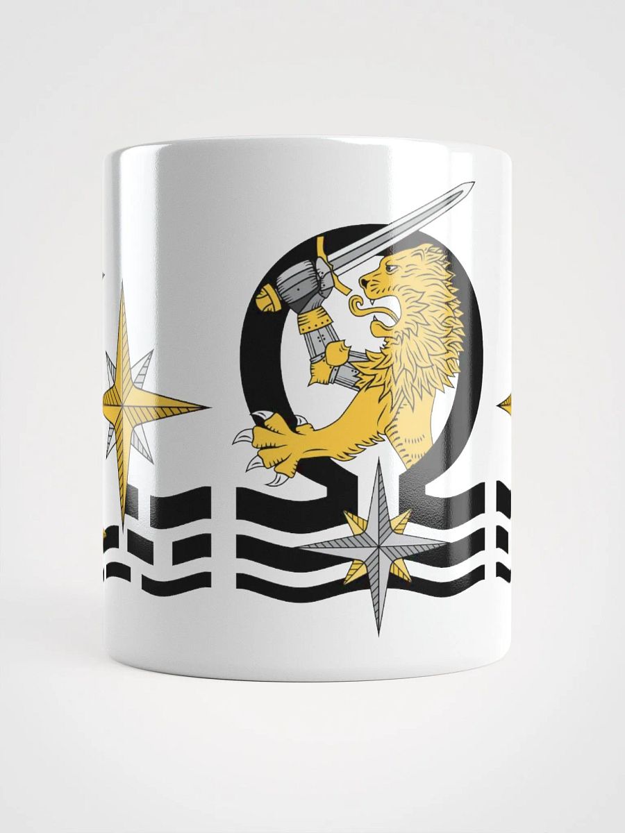 White Glossy Mug, Lion product image (5)