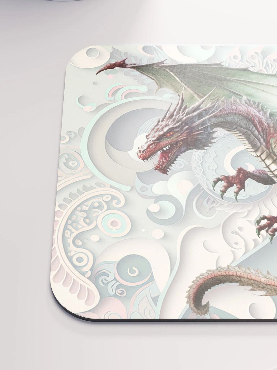 Flying Dragon on a Dimensional Background Mousepad product image (6)