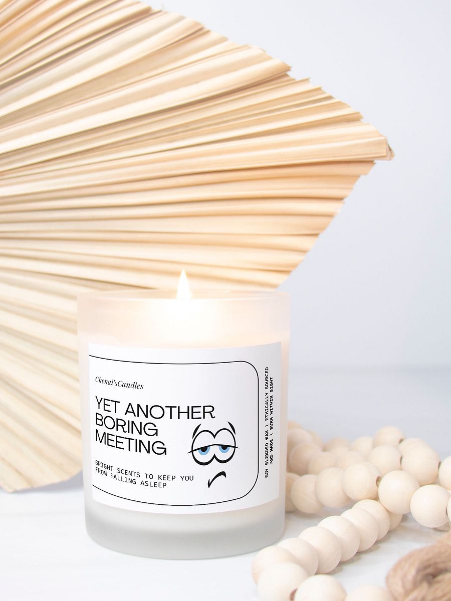 Work related candle- Meeting-Frosted candle product image (1)