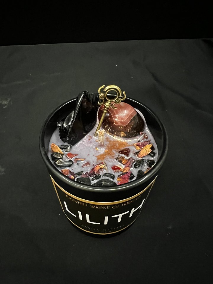 Lilith Crystal Deity Candle product image (2)