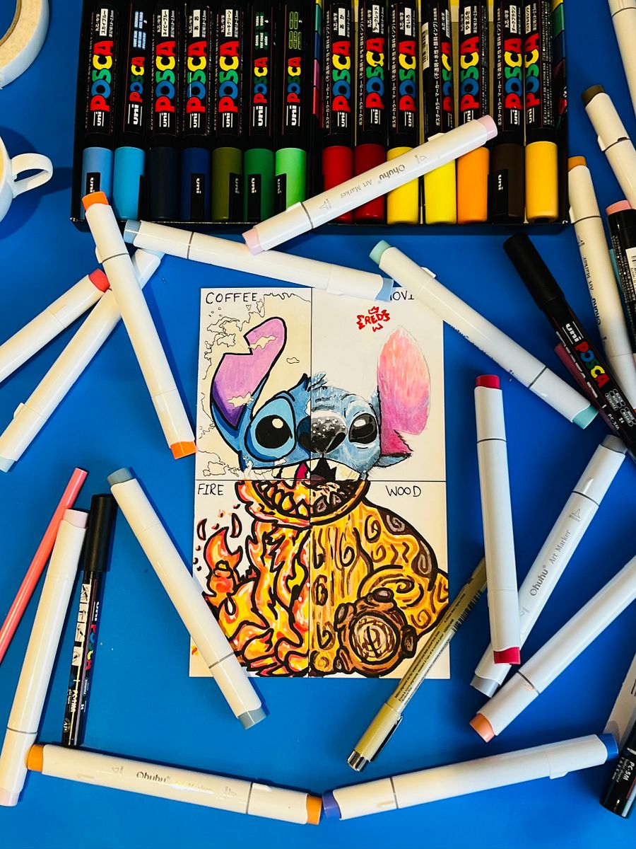 Stitch in 4 Different Art Styles Drawing product image (2)