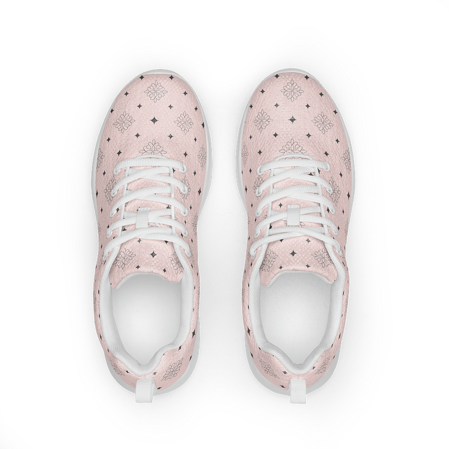 Stellar Pink Geometric Athletic Shoes product image (4)