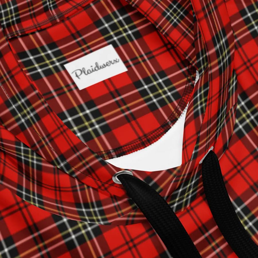 Red Vintage Plaid Hoodie product image (10)