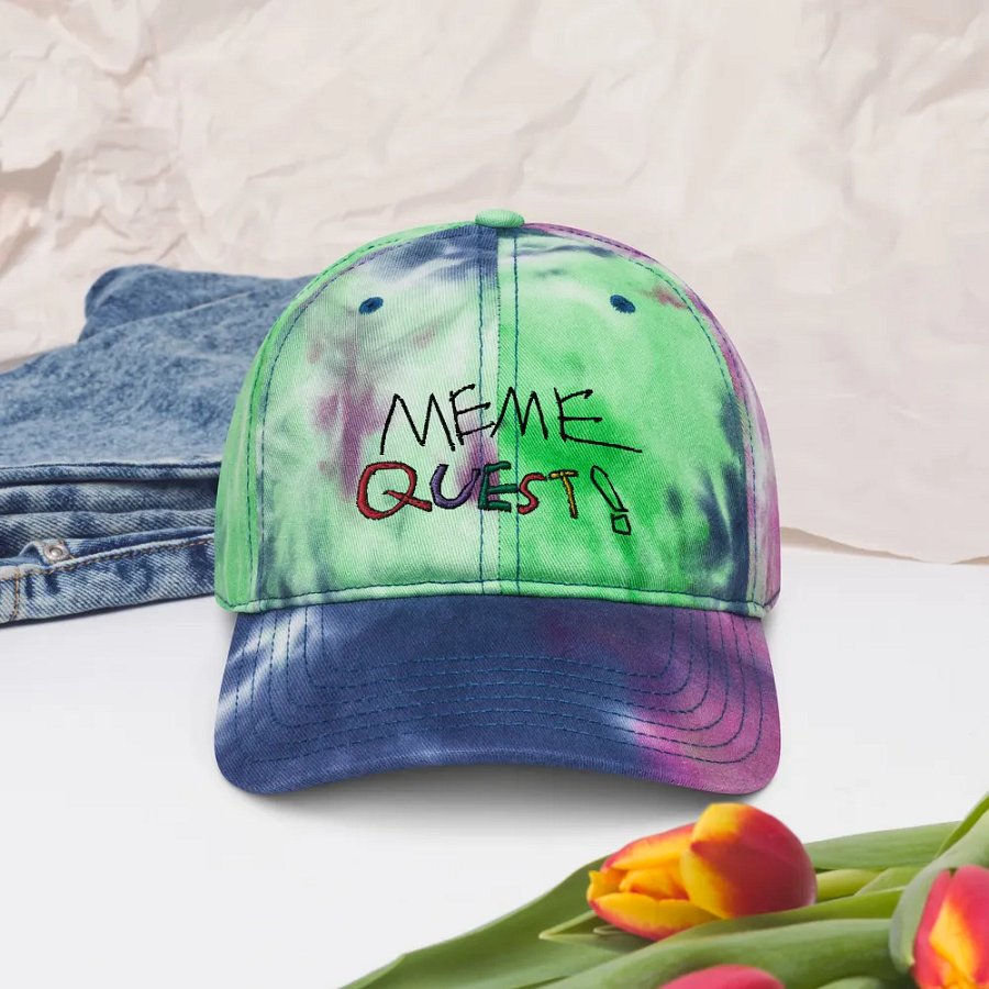 Meme Quest Logo Tie Dye Hat product image (5)