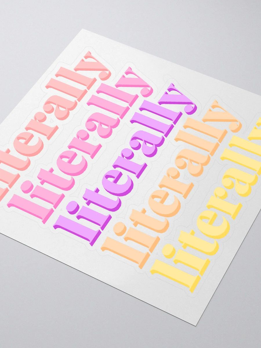 Literally Sticker - Multi product image (9)