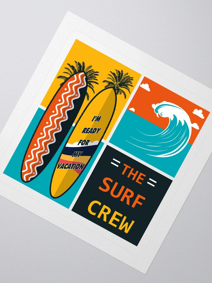 The Surf Crew Kiss Cut Stickers product image (8)