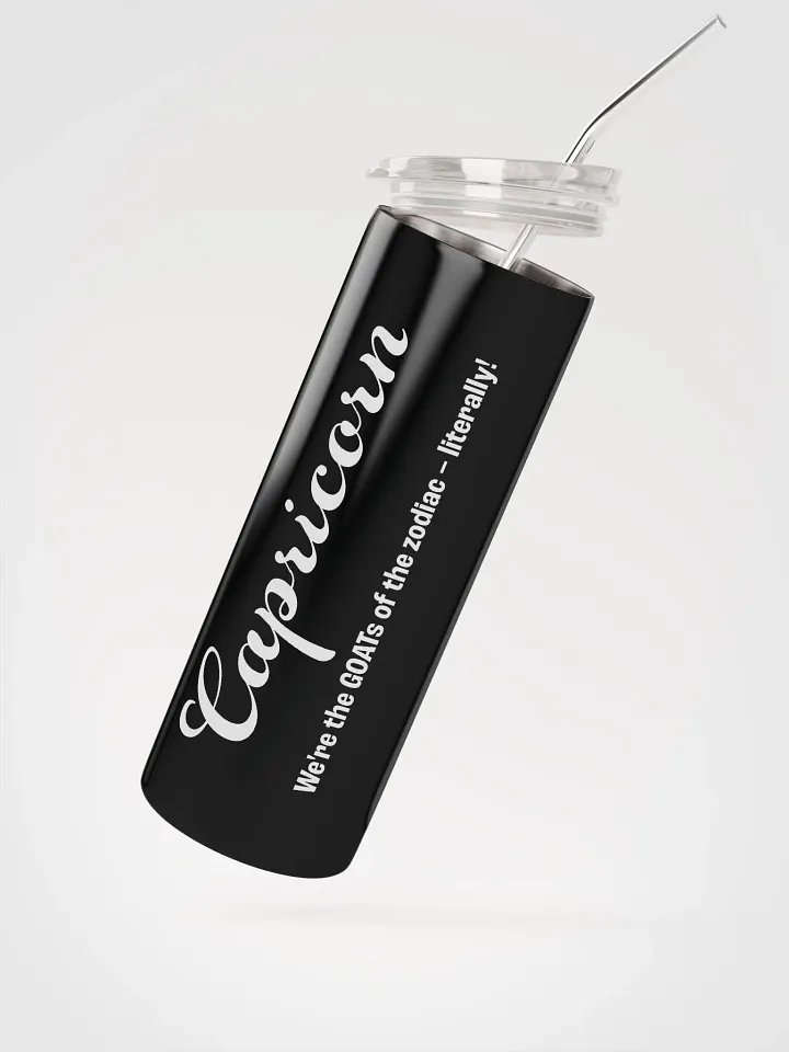 Capricorn Zodiac Stainless Steel Tumbler: Embrace Your Sign with Eco-Friendly Style! product image (2)