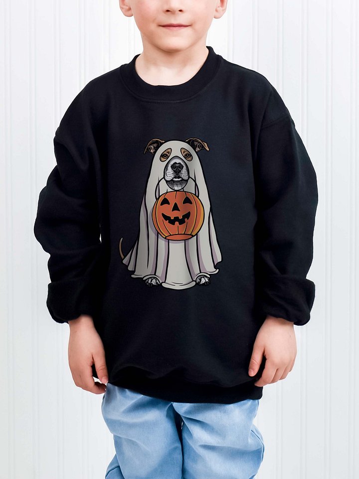 Halloween American Staffordshire Terrier(Fawn & White) Youth Sweatshirt product image (1)