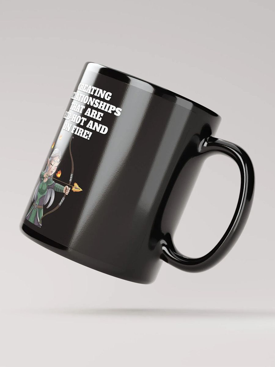 Creating Relationships That Are Red-Hot And On Fire! Valentine's Day Black Mug product image (7)