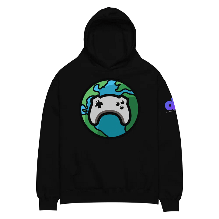 One Of Us w/ d2h Logo on Sleeve Oversized Pullover Hoodie product image (2)